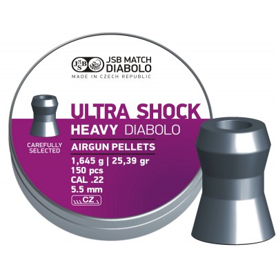 Пули JSB Diabolo Heavy Ultra Shock 5.52 мм (150 шт.) -1.645 г